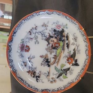 IRONSTONE CHINA PATERN "SHUSAN WILLOW" HAND PAINTED BEAUTIFUL PLATE. 9.5in